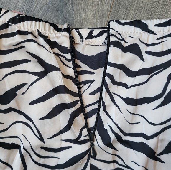 Show Me Your Mumu Wrap Me Up Skirt in Coconut Zebra Print Beige & Black {Small} - Picture 12 of 16